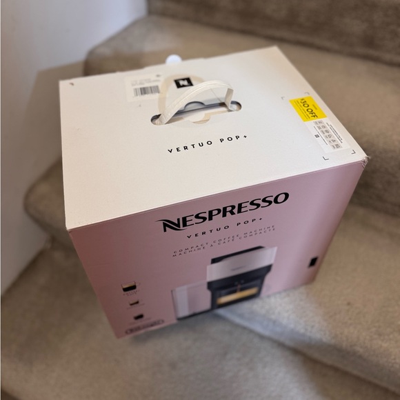 New in box Nespresso Vertuo Pop+ in beige and black - Picture 2 of 12